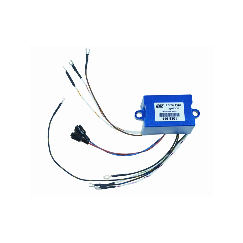 CDI Electronics 116-8301 Force Outboard CD Ignition Pack Blue Case Without Plug