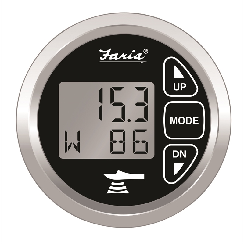 Faria Instruments 13752 Chesapeake SS 2" Dual Depth Sounder with Air & Water Temperature