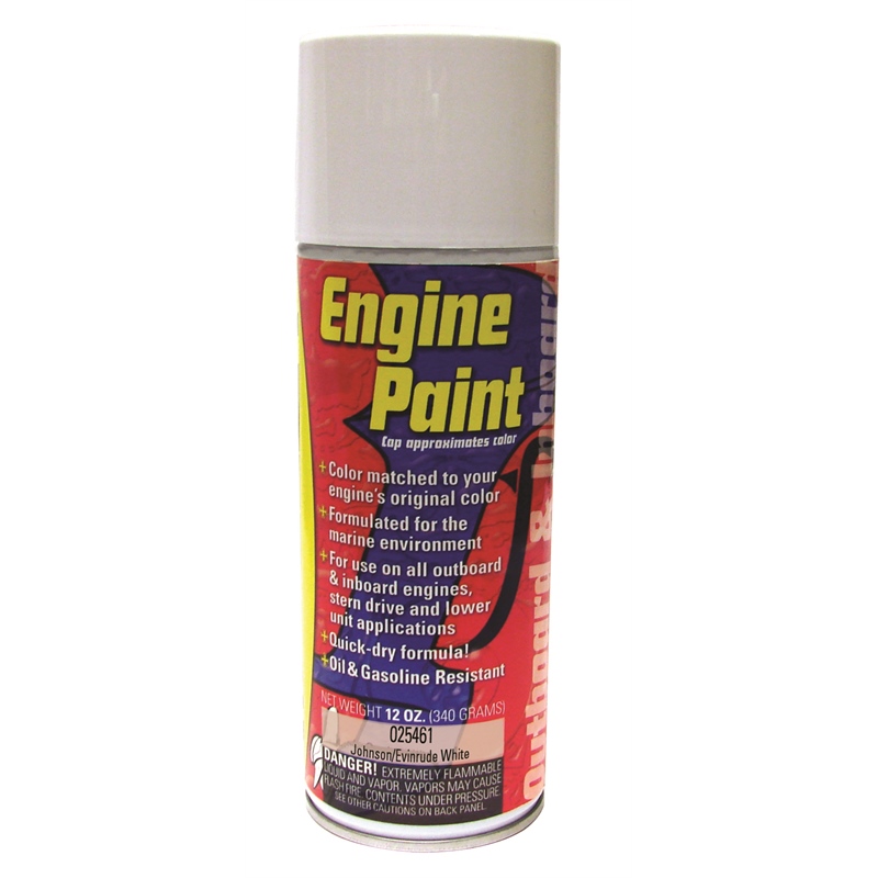 Moeller 025433 Engine Spray Paint Johnson White 1977-80 12oz