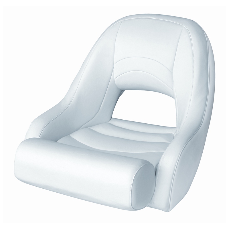 Springfield Marine 1043259 Deluxe Sport Flip Up Boat Seat White