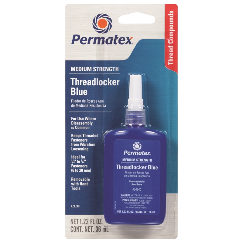 Permatex 24240 Blue Threadlocker Medium Strength 36ml Bottle