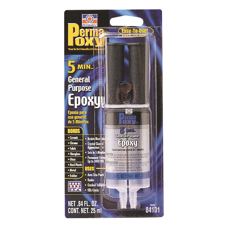 Permatex 84101 Permapoxy 5 Minute General Purpose Epoxy 0.84 oz