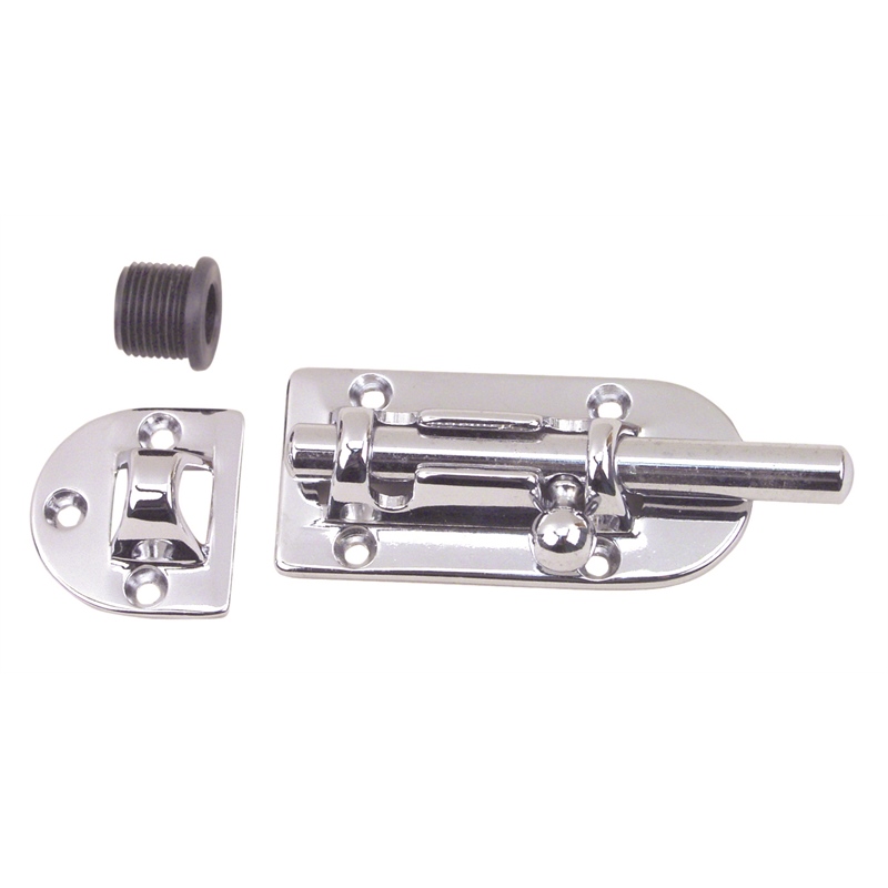 Perko 0947DP1CHR 3-7/16" Chrome Barrel Bolt with Nylon Keeper