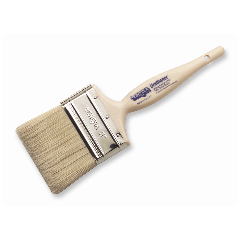 Corona Brush 3052-3 3" Urethane Brush with White China Bristle