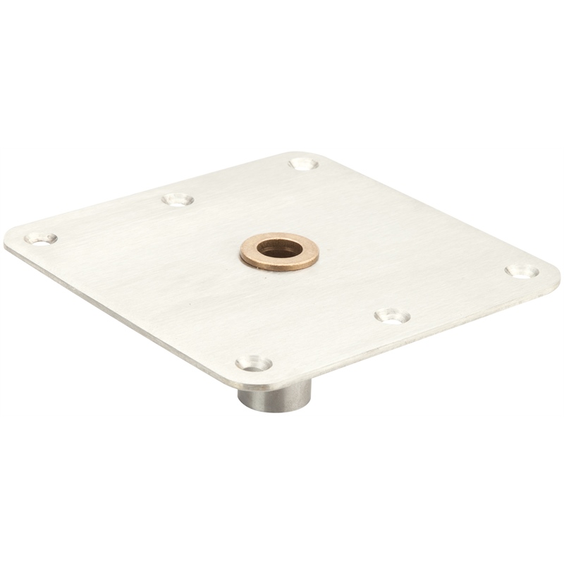 Swivl-Eze 6773 Lock'N-Pin Stainless Steel Base Plate 7" x 7" with Bronze Bushing