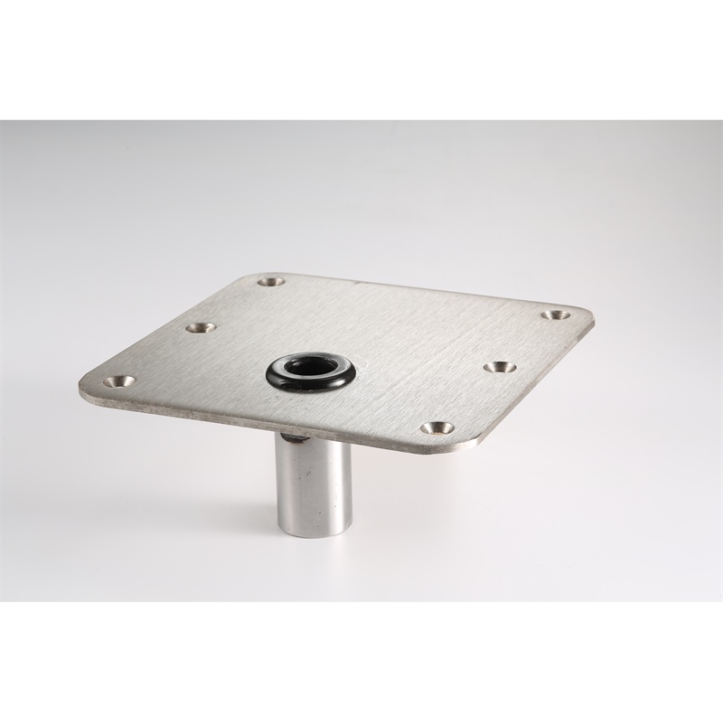 Swivl-Eze 67739 Lock'N-Pin Stainless Steel Base Plate 7" x 7" with 3/4" Pin
