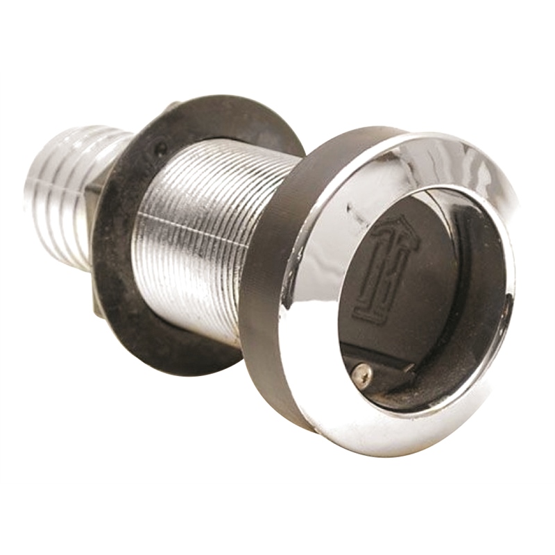 T-H Marine RFTH-2BCP-DP Recessed Threaded Thru-Hull Scupper 1.5 Inch