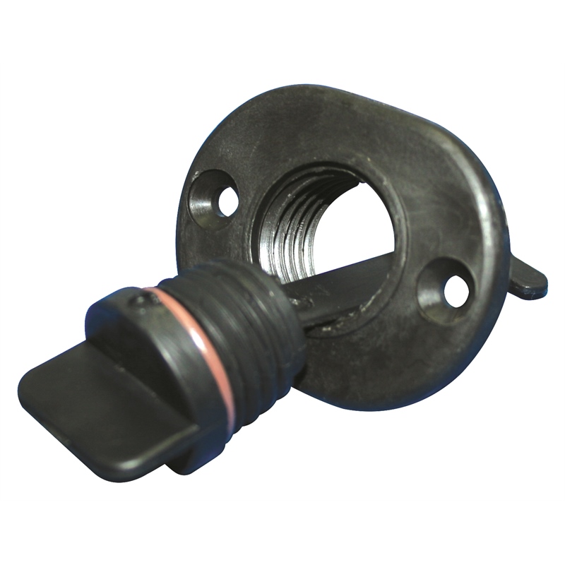 T-H Marine DP-2-DP Screw-In Drain Plug 1 Inch White Nylon