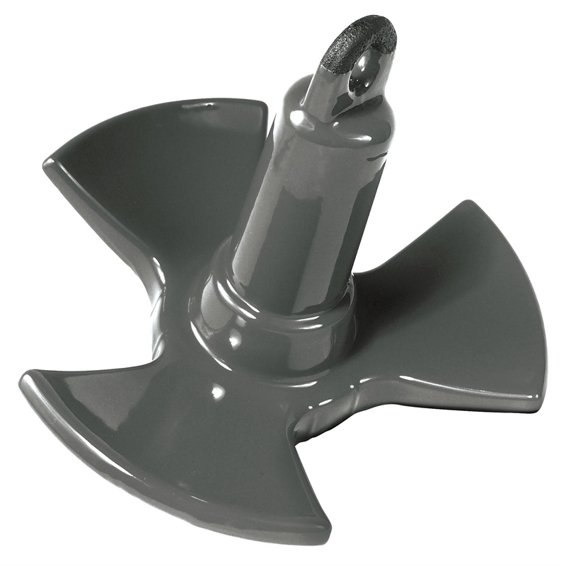 Greenfield Products 520-B 20lb Tri-Fluke River Anchor PVC Coated Black