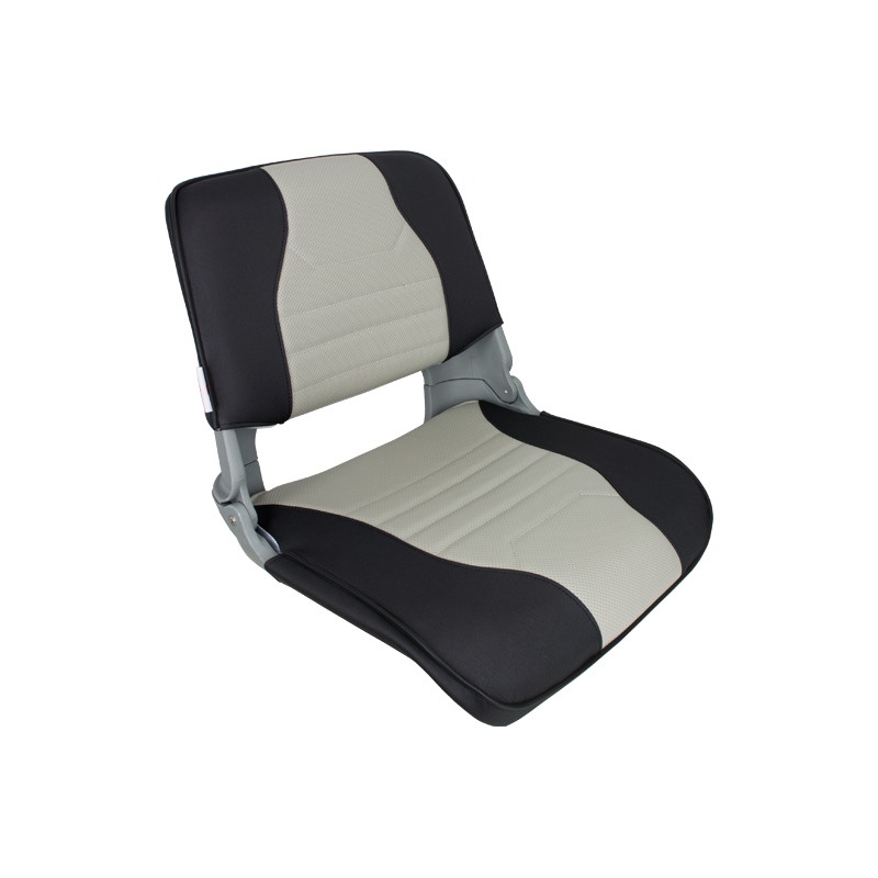 Springfield Marine 1061057 Skipper Deluxe Folding Boat Seat Charcoal Gray