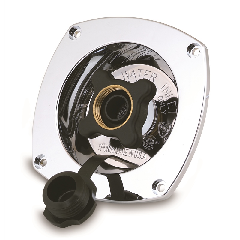 Shurflo 183-029-14 Wall Mount Water Pressure Regulator 65 PSI Chrome