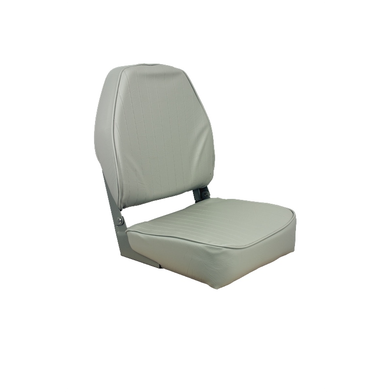 Springfield Marine 1040643 High Back Folding Boat Seat Grey