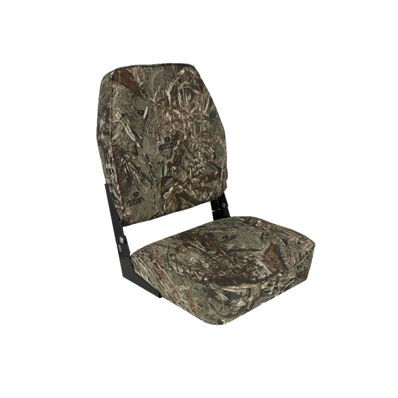 Springfield Marine 1040647 High Back Folding Seat Mossy Oak Duck Blind Camo