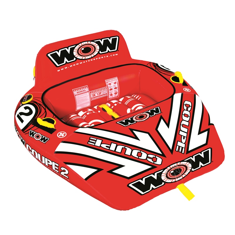 WOW Sports 15-1030 Coupe 2 Cockpit Towable Tube 1-2 Riders