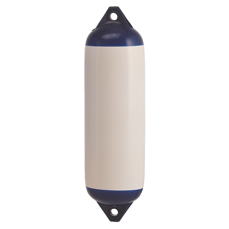 Polyform F-7 WHITE Twin Eye Boat Fender 15" x 41"