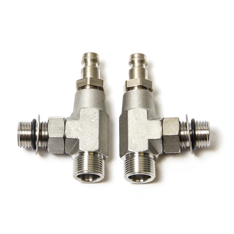 Seastar Solutions HF6002 ORB Cylinder Bleeder Tee 2-Pack Hydraulic Steering