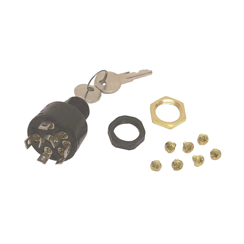 Sierra MP41010 Marine Ignition Starter Switch 4 Position 7 Screw Terminal 12V 15A