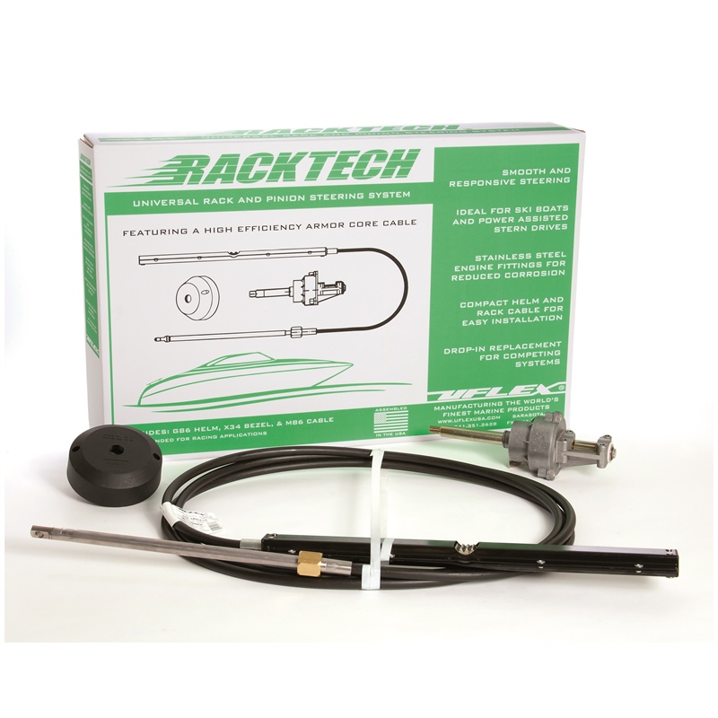 Uflex RACKTECH20 Rack & Pinion Steering System with M86 Helm and Cable