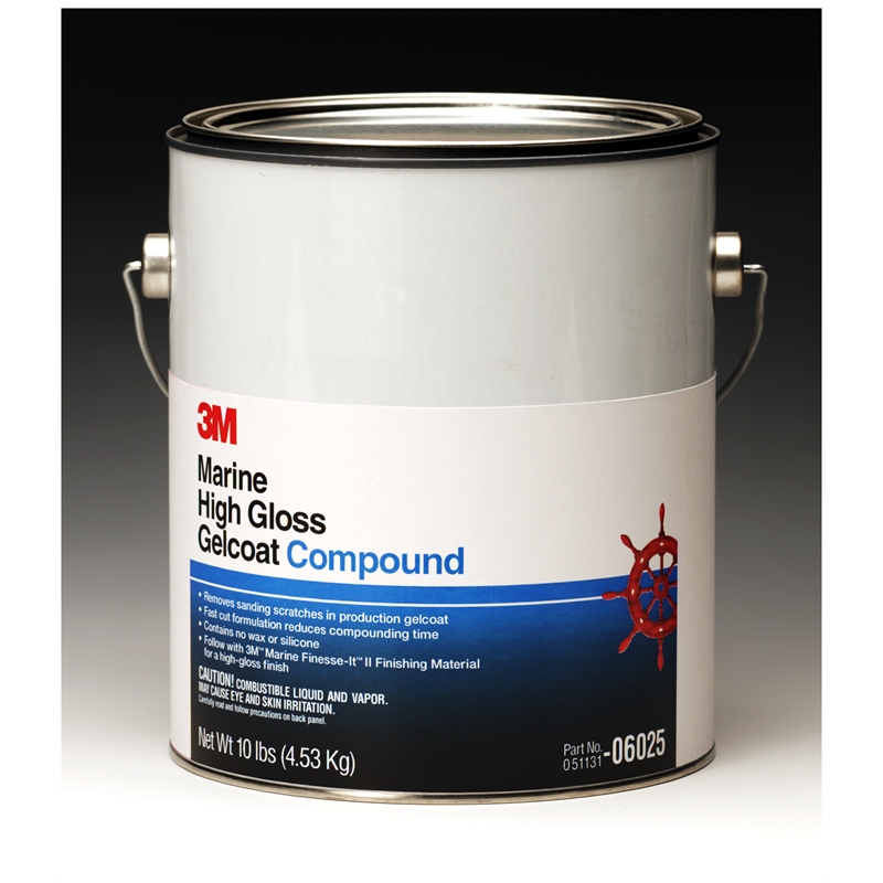 3M 06025 Marine Compound for High Gloss Gelcoat - 1 Gallon