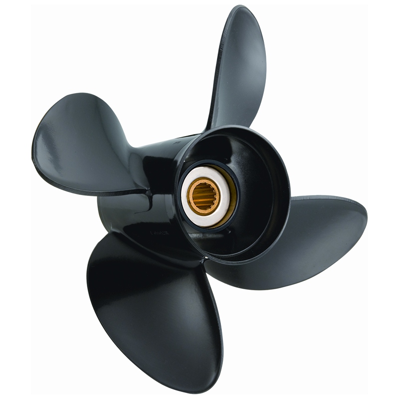 Solas 1213-100-15 Aluminum Propeller 10 x 15 Pitch for Mercury/Mariner 9.9-25HP 4-Blade