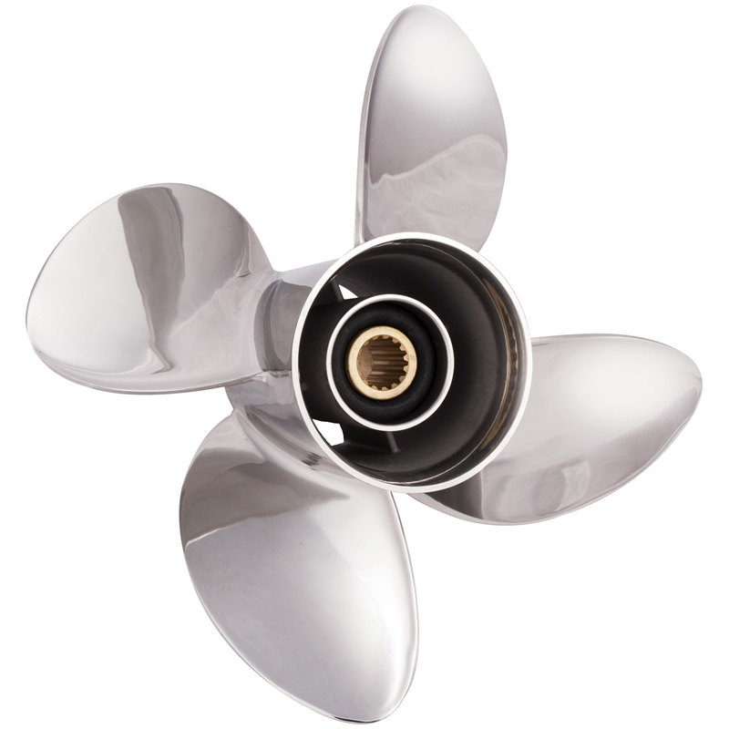 Solas 3453-130-17 HR Titan 4-Blade Stainless Steel Propeller for Yamaha 13x17