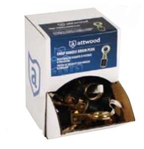 Attwood Marine 7524D1 Brass Snap Handle Drain Plug