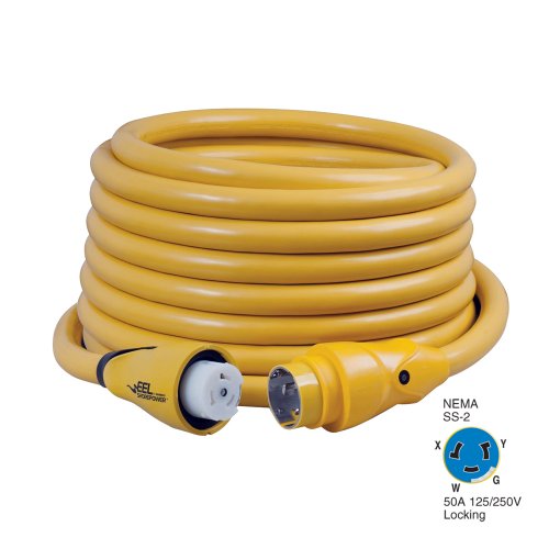 Marinco CS504-50 EEL ShorePower Cordset 50 Amp 125/250V 50 Foot