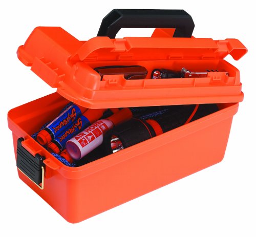 Plano 141250 Shallow Dry Storage Box Orange 15" Marine Waterproof Case