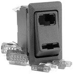 Cole Hersee 58328-103-BP 24V Rocker Switch with Pilot Light Kit
