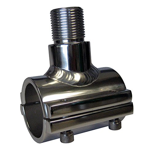 Lee's Tackle AT5102 Clamp-On Antenna Mount Silver Horizontal Size #2