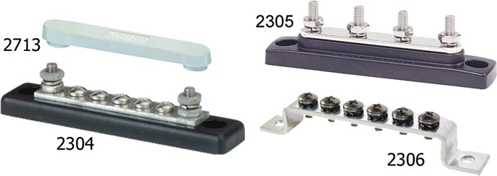 Blue Sea Systems 2315 MiniBus 100A Common BusBar 4x10-32 Stud with Cover