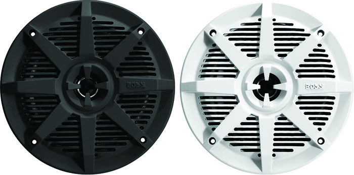 BOSS AUDIO MR62B – 2 Altoparlanti Marini 6.5'' (165mm) A Coppia, 2 Vie, 100W RMS / 200W Max, Impermeabili Per Barca, Piscina E Camper (Neri)