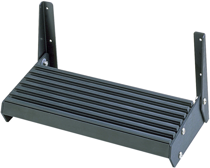 Garelick 27315 Boat Foot Rest Black Anodized Aluminum with Vinyl Treads