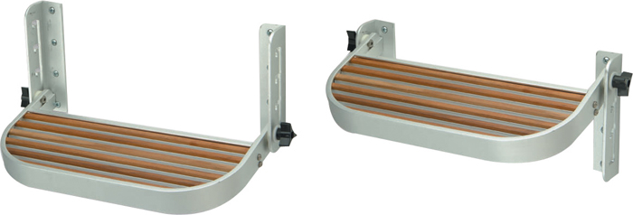 Garelick 27516 EEz-In Adjustable Boat Foot Rest with Teak Inserts