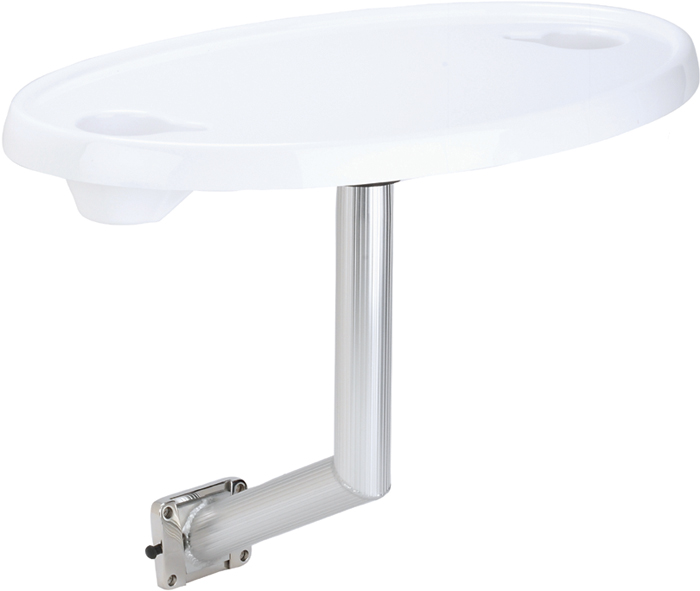 Garelick 75359 Oval Acrylic Table with Side Mount Bracket