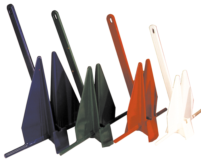 Greenfield Products GPI-17-RD 17lb Fluke Anchor with Red Vinyl Coating