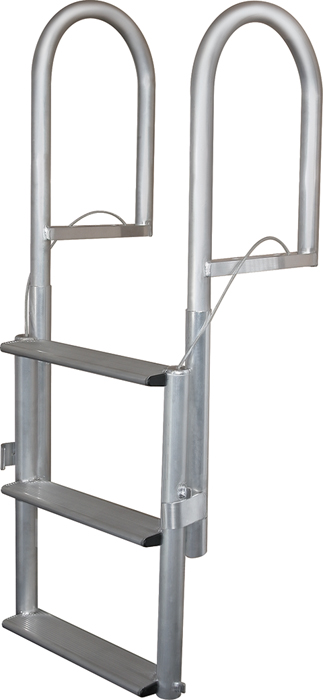 Jif Marine DJX5 Retractable Dock Lift Ladder 5 Step Aluminum