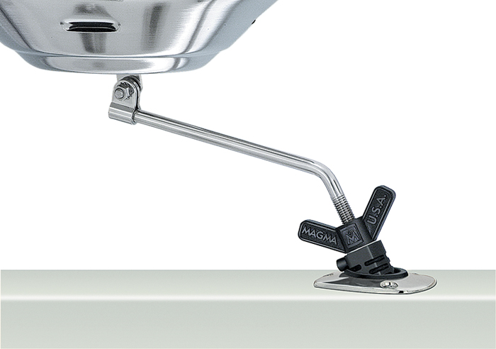 Magma A10-175 Pow'R Grip Fish Rod Holder Mount for Marine Kettle Grills