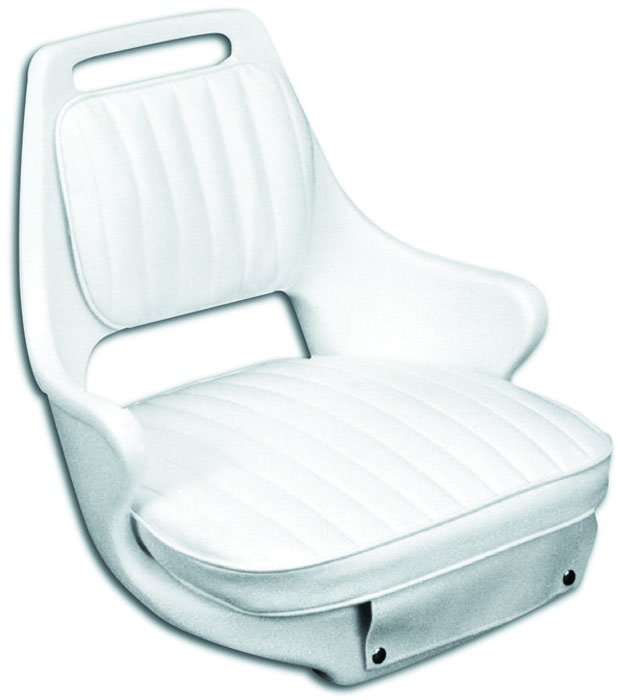 Moeller CU1071-2D Replacement Helm Seat Cushion Set White Marine Grade Vinyl