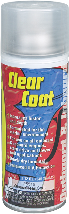 Moeller 025519 Clear Coat Lacquer Marine Engine Protection