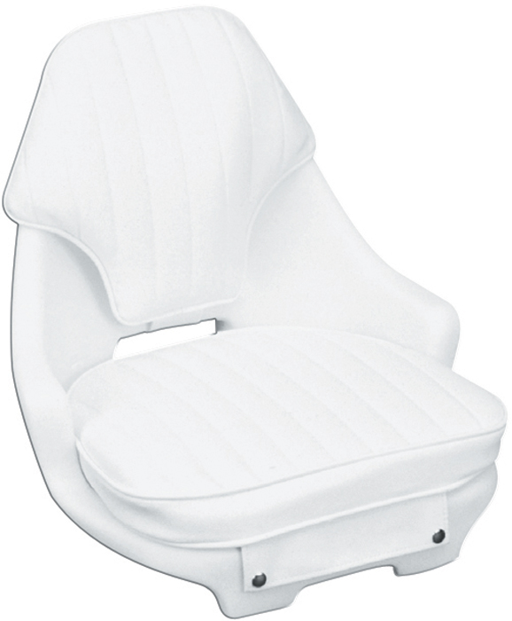 Moeller ST2050HD Narrow Standard Marine Seat with Cushion and Mounting Plate - White