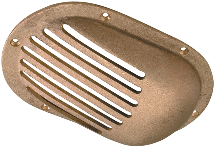Perko 0066DP1PLB 3-1/2" x 2-1/2" Cast Bronze Scoop Strainer