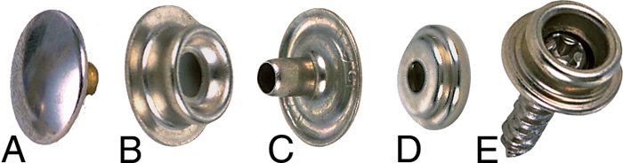 Perko 0907000NKL Nickel Plated Brass Snap Eyelet 100 Pack