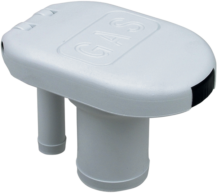 Perko 1319DPGWHT White Plastic Gas Fill and Tank Vent with Straight Neck