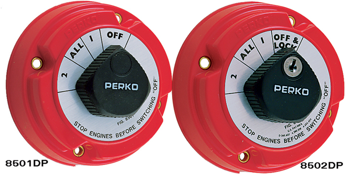Perko 8501DP Medium Duty Battery Selector Switch