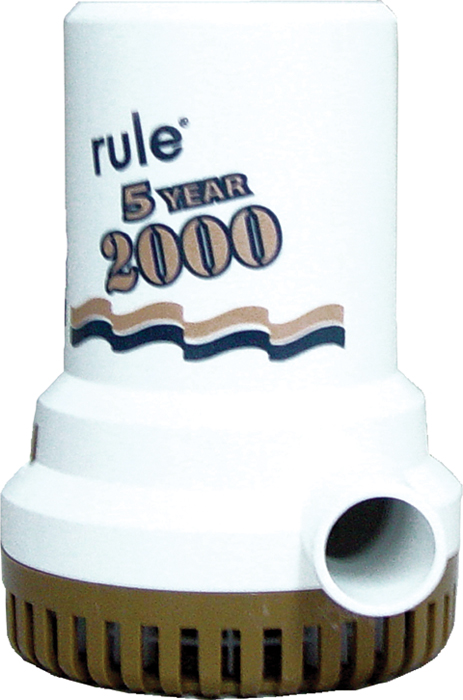Xylem 09 Rule Gold Series Bilge Pump 2000 GPH 12V