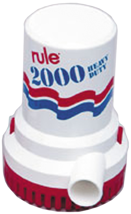 Xylem 12 Rule 2000 GPH Non-Automatic Bilge Pump 24V