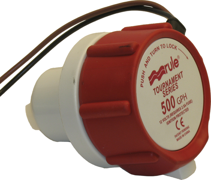XYLEM46DR Marine800 Replacement Motor For Tournament Series Livewell Pumps , White/red