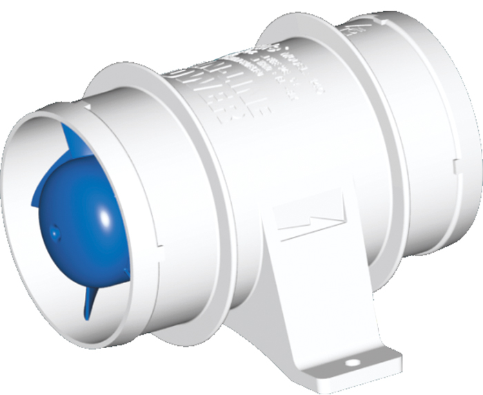 Xylem 240 In-Line Bilge Blower 4 Inch 12V 235 CFM Marine Ventilation
