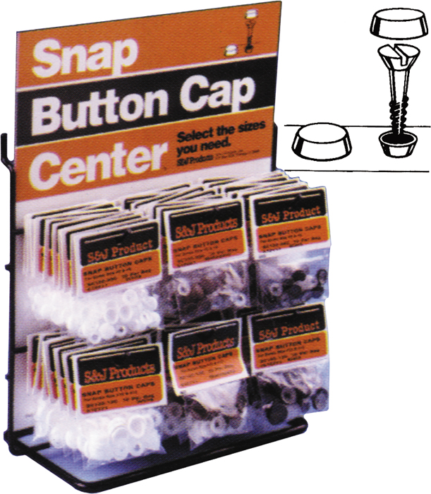 Handiman / S&J 610111 Snap Cap Black 10-Pack